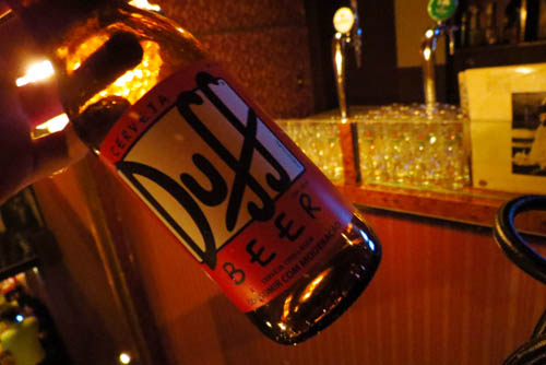 Duff Beer, cada vez mais presente.