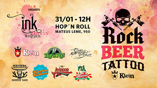 Rock Beer Tattoo Klein